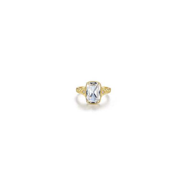SS/GP Simulated Cushion Cut Diamond Ring by Lafonn Kiefer Jewelers Lutz, FL