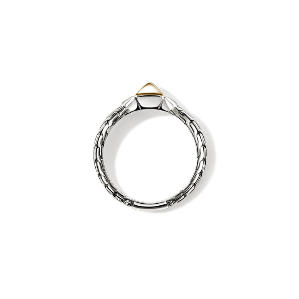 SS/14KY Icon Stud Ring by John Hardy Image 3 Kiefer Jewelers Lutz, FL