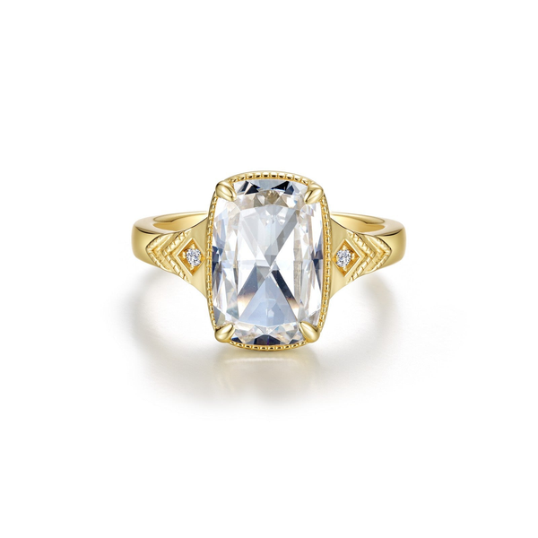 SS/GP Simulated Cushion Cut Diamond Ring by Lafonn Kiefer Jewelers Lutz, FL