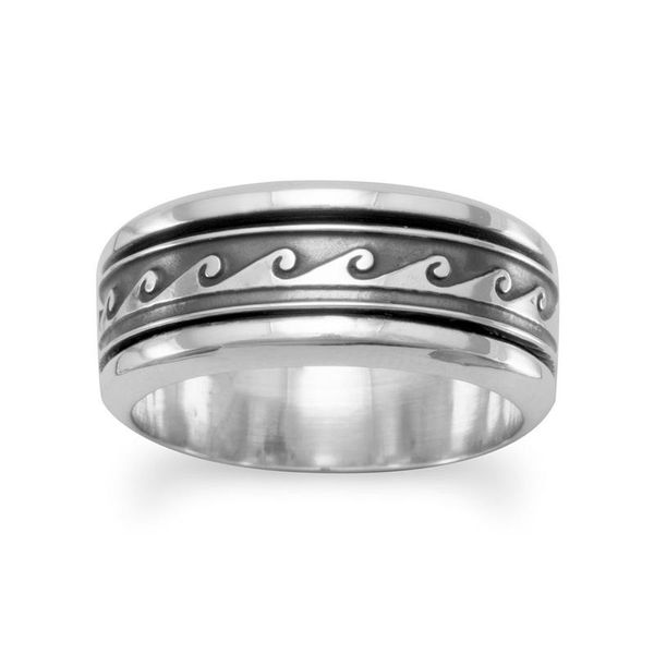Wave Design Spin Ring Kiefer Jewelers Lutz, FL