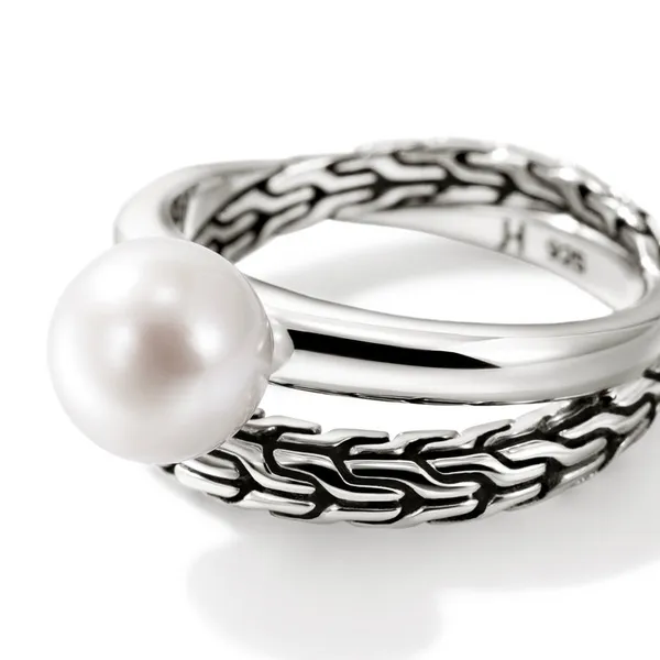John Hardy SS Essential Pearl Ring Image 2 Kiefer Jewelers Lutz, FL
