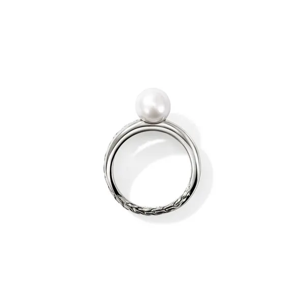 John Hardy SS Essential Pearl Ring Image 5 Kiefer Jewelers Lutz, FL