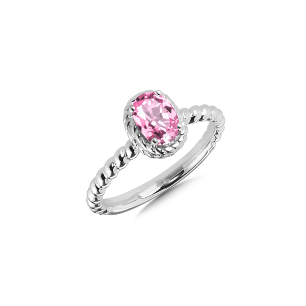 Sterling Silver Created Pink Sapphire Ring Kiefer Jewelers Lutz, FL