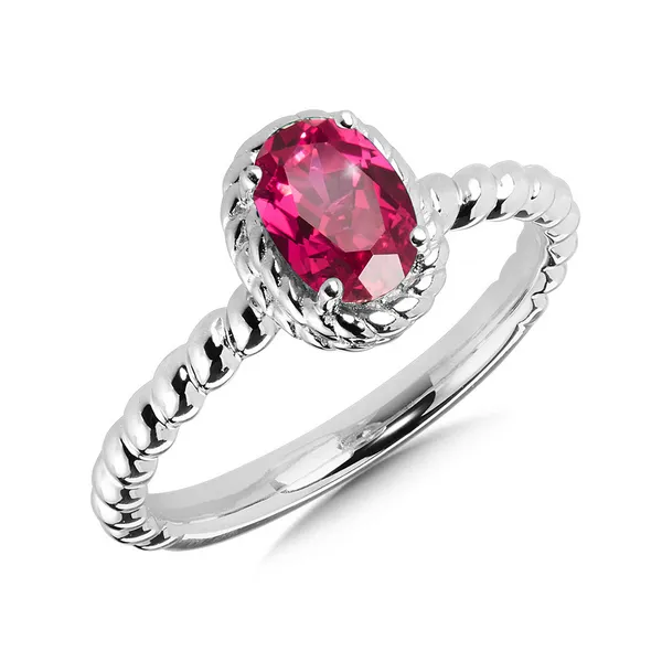 Sterling Silver Created Ruby Ring Kiefer Jewelers Lutz, FL