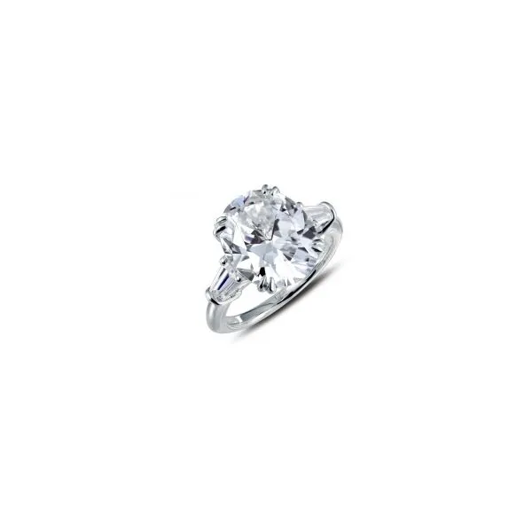 SS 5.75CTW Simulated Diamond Classic Oval Three Stone Ring by Lafonn Kiefer Jewelers Lutz, FL