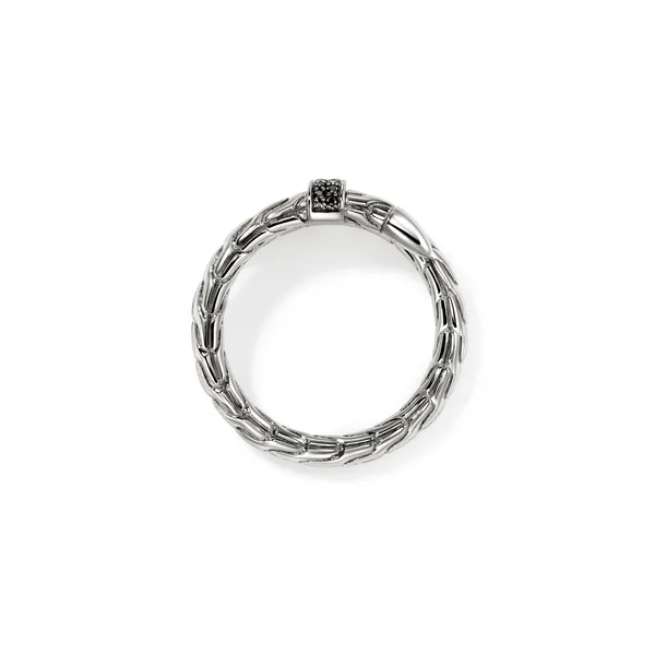 SS Spear Single Wrap Ring with Black Sapphres by John Hardy Image 3 Kiefer Jewelers Lutz, FL