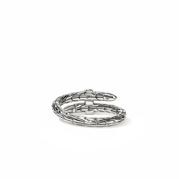SS Spear Single Wrap Ring with Black Sapphres by John Hardy Image 4 Kiefer Jewelers Lutz, FL