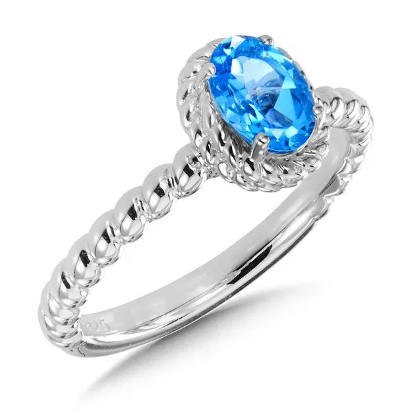 Sterling Silver Blue Topaz Ring Kiefer Jewelers Lutz, FL