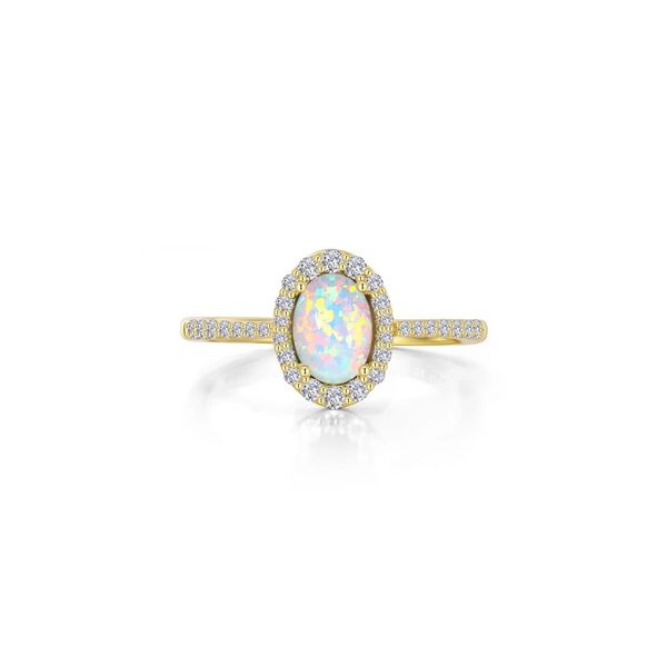Sterling Silver Simulated Diamond and Opal Ring Kiefer Jewelers Lutz, FL
