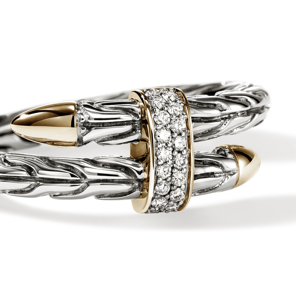 SS/14KY Spear Single Wrap Diamond Ring by John Hardy Image 2 Kiefer Jewelers Lutz, FL