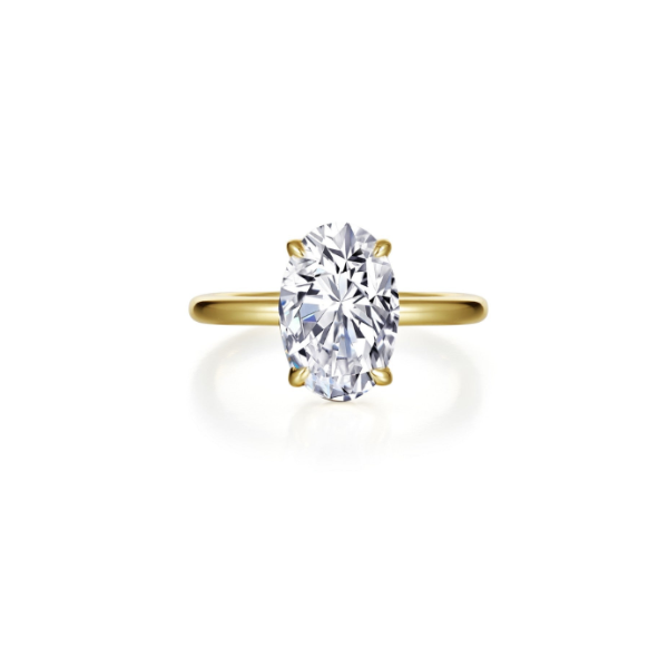 SS/RG 2.99CT Oval Simulated Diamond Solitaire Ring by Lafonn Kiefer Jewelers Lutz, FL