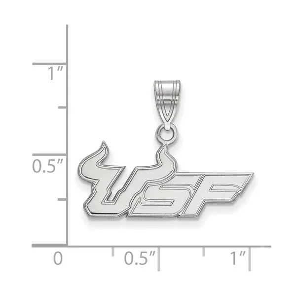Sterling USF Bulls Charm Image 2 Kiefer Jewelers Lutz, FL