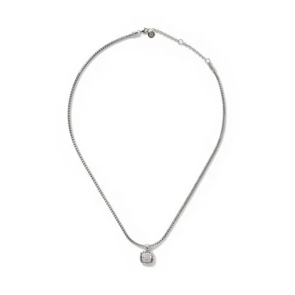 John Hardy Sterling Silver Diamond Necklace Kiefer Jewelers Lutz, FL