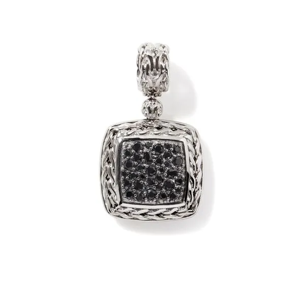 John Hardy Sterling Silver Black Sapphire Pendant Kiefer Jewelers Lutz, FL