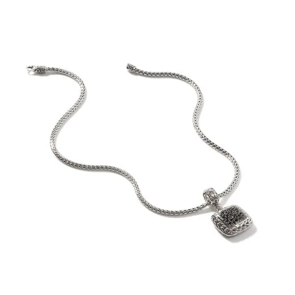 John Hardy Sterling Silver Black Sapphire Pendant Image 3 Kiefer Jewelers Lutz, FL