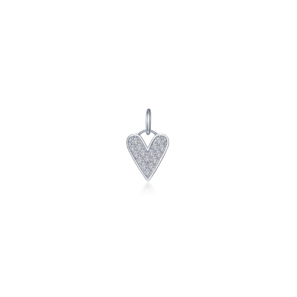 SS Simulated Diamond Heart Charm/Pendant Kiefer Jewelers Lutz, FL