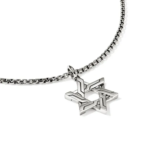 John Hardy SS Icon 50 Star of David Pendant Image 2 Kiefer Jewelers Lutz, FL