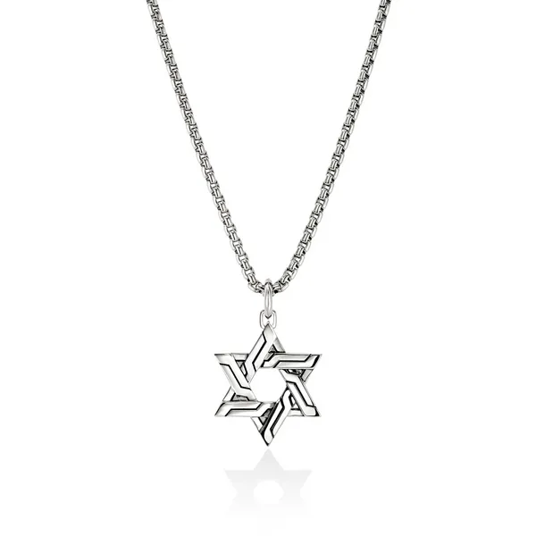 John Hardy SS Icon 50 Star of David Pendant Kiefer Jewelers Lutz, FL