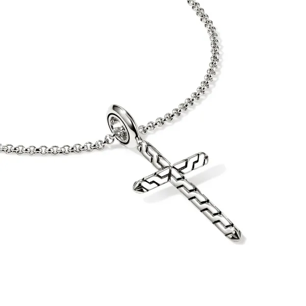 John Hardy SS Essentials Spritiual Cross Pendant Image 2 Kiefer Jewelers Lutz, FL