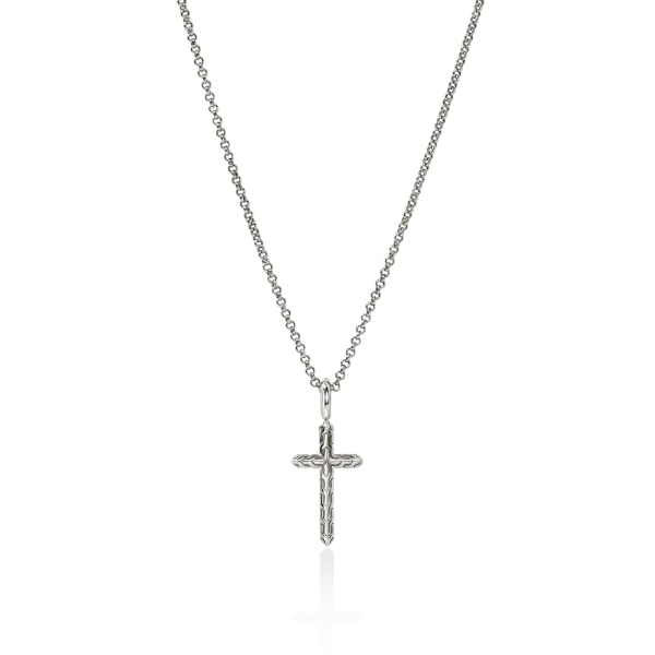 John Hardy SS Essentials Spritiual Cross Pendant Kiefer Jewelers Lutz, FL