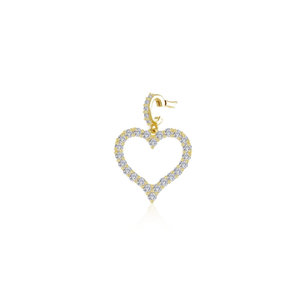 SS/GP 0.79CTW Simulated Diamond Open Heart Pendant by Lafonn Kiefer Jewelers Lutz, FL