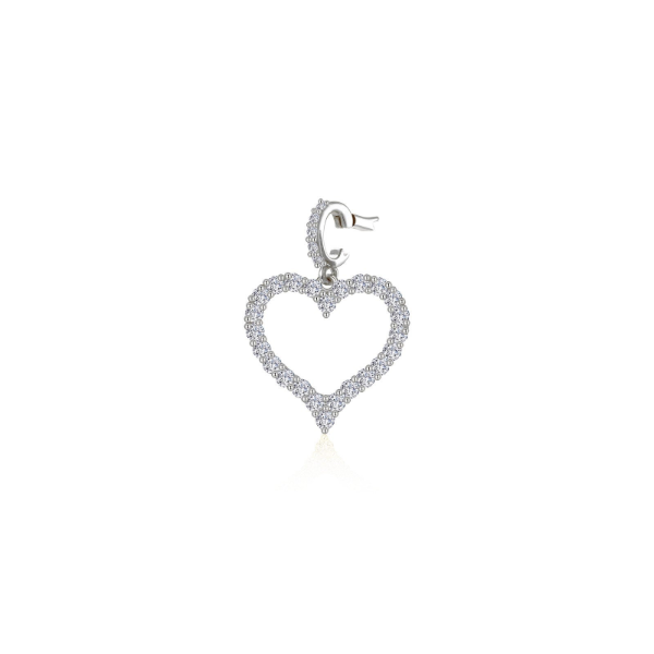 SS and Simulated Diamond Open Heart Pendant by Lafonn Kiefer Jewelers Lutz, FL