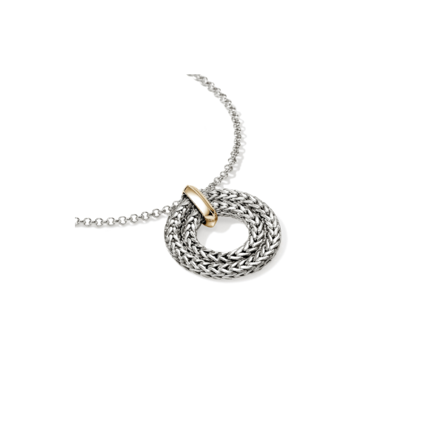 John Hardy SS/14KY Icon Round Pendant Image 2 Kiefer Jewelers Lutz, FL