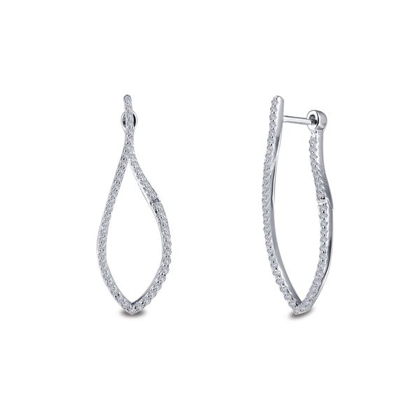 Simulated Diamond Infinity Hoop Earrings Kiefer Jewelers Lutz, FL
