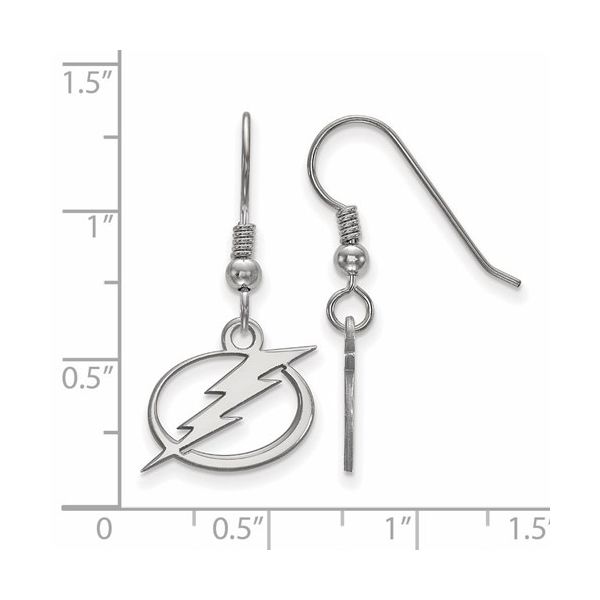 Tampa Bay Lightning Dangle Earrings Image 2 Kiefer Jewelers Lutz, FL