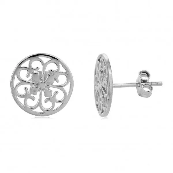 Heart Scroll Earrings Kiefer Jewelers Lutz, FL