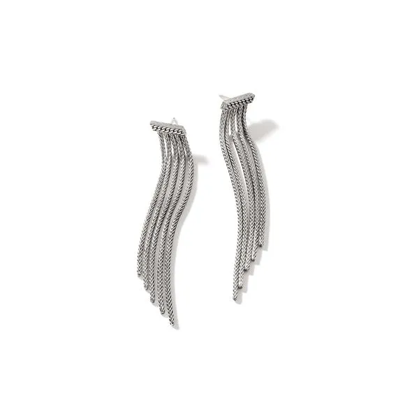 Sterling Silver Curb Link Tassel Earring by John Hardy Kiefer Jewelers Lutz, FL