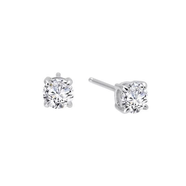 Sterling Silver Simulated Diamond 1CTW Stud Earrings Kiefer Jewelers Lutz, FL