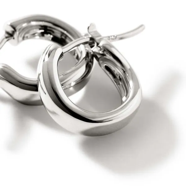 John Hardy Sterling Silver Surf Extra Small Hoop Earring Image 2 Kiefer Jewelers Lutz, FL