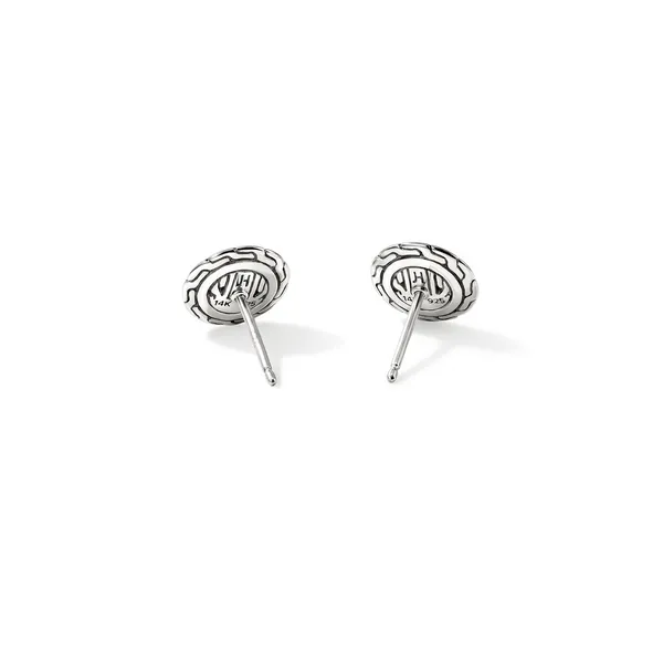 John Hardy 14KY and Sterling Silver Essentials Stud Earrings Image 2 Kiefer Jewelers Lutz, FL