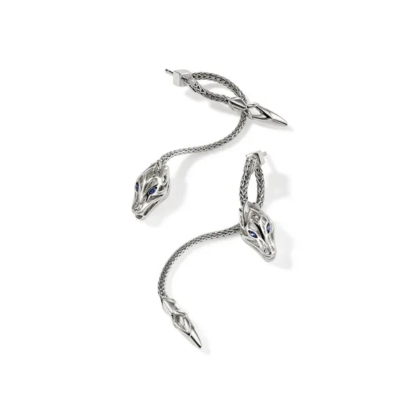 John Hardy SS Naga Drop Earrings Image 3 Kiefer Jewelers Lutz, FL
