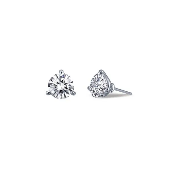 Sterling Silver Simulated Diamond Earrings Kiefer Jewelers Lutz, FL
