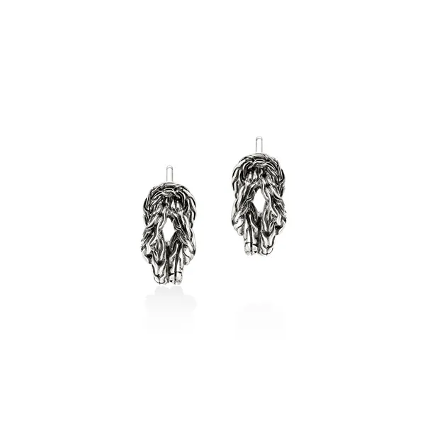 John Hardy Sterling Silver Love Knot Earrings Kiefer Jewelers Lutz, FL