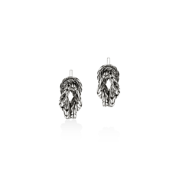 John Hardy Sterling Silver Love Knot Earrings Kiefer Jewelers Lutz, FL