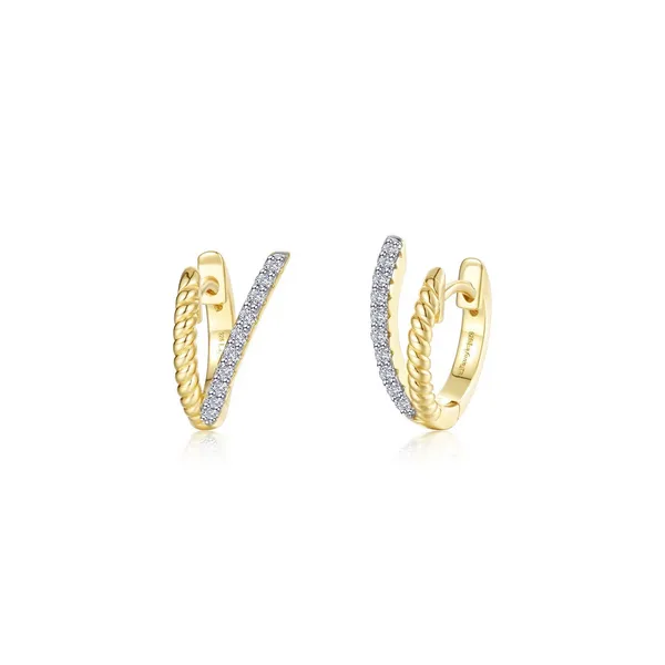 SS/GP Eternal Wave Huggie Earring by Lafonn Kiefer Jewelers Lutz, FL