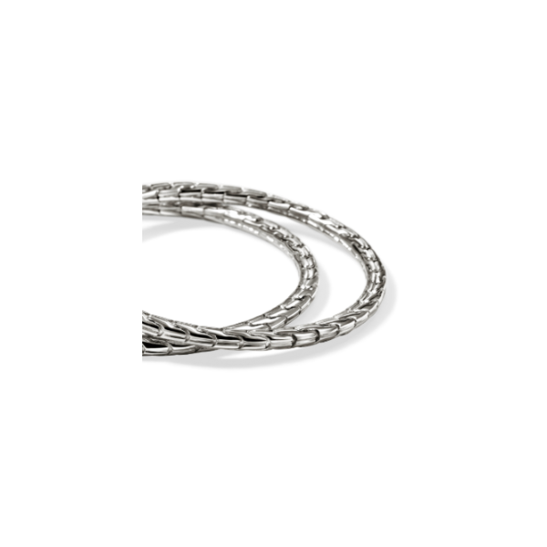 John Hardy SS Essential Hoop Earrings Image 2 Kiefer Jewelers Lutz, FL
