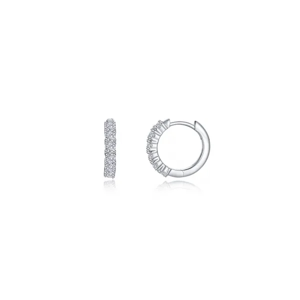 14KW 0.60CTW Simulated Diamond Huggie Hoop Earrings by Lafonn Kiefer Jewelers Lutz, FL