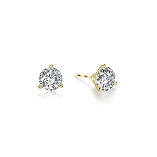 Sterling Silver .50 Carat Total Weight Simulated Diamond Martini Studs Kiefer Jewelers Lutz, FL