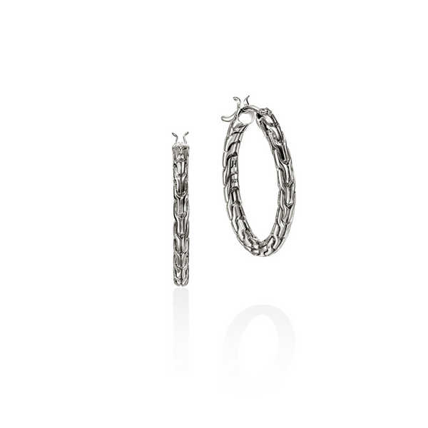 John Hardy SS Essential Hoop Earrings Kiefer Jewelers Lutz, FL