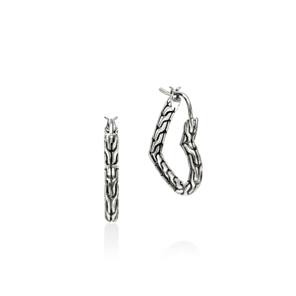 Sterling Silver JH Essentials Heart Hoop Earrings by John Hardy Kiefer Jewelers Lutz, FL