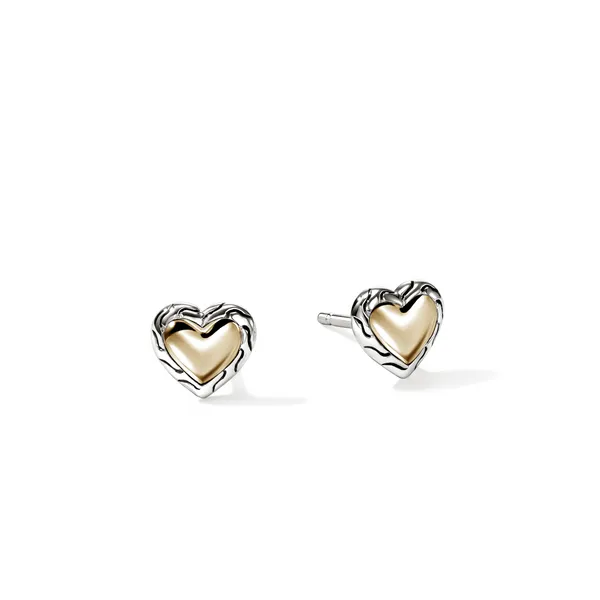 SS/14KY  JH Essentials Heart Stud Earrings by John Hardy Kiefer Jewelers Lutz, FL