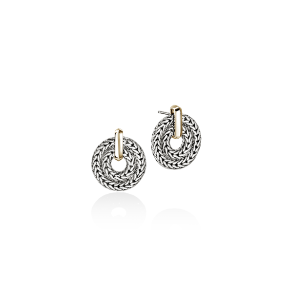 Icon Link 14KY/SS Drop Earrings by John Hardy Kiefer Jewelers Lutz, FL