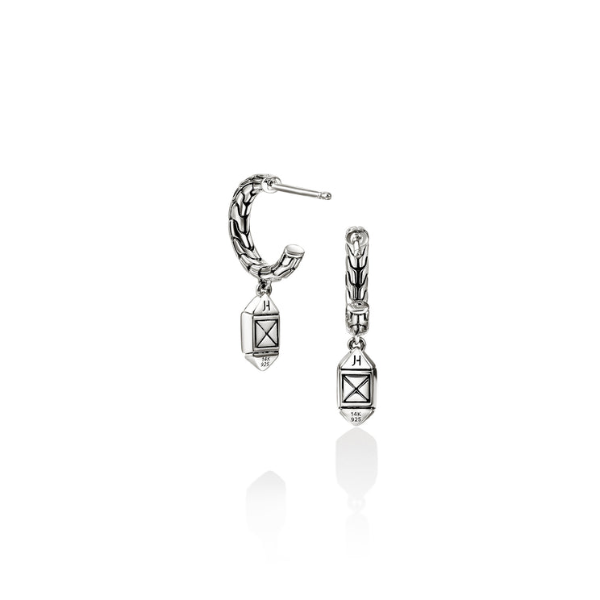 SS/14KY Icon Stud Drop Earrings by John Hardy Image 3 Kiefer Jewelers Lutz, FL