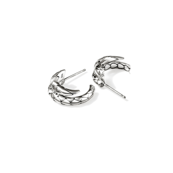 SS Naga Hoop Earrings by John Hardy Image 2 Kiefer Jewelers Lutz, FL