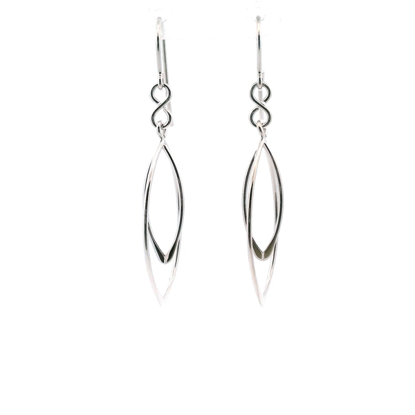 SS Double Marquise Drop Earrings Kiefer Jewelers Lutz, FL