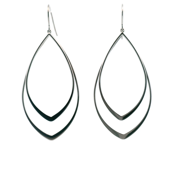 SS Double Point Drop Earrings Kiefer Jewelers Lutz, FL